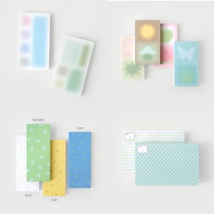 可以满满写字 韩系简约ins风 手帐便签 韩国OAB 浮光分装