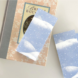 let 韩国imeanit 自留 冬日雪便签 snow 浮光分装