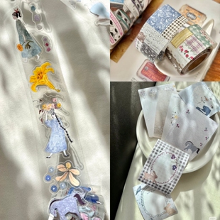 浮光分装 台湾Pion 有花/森の诗/月光蓝调/春野小径 盐系森系胶带