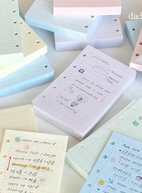 【分装】dadagolab活页纸替芯A7M5内芯法文格书写时间轴双面印刷