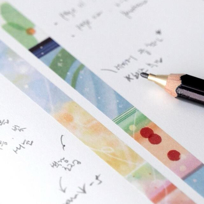 浮光分装 韩国202_hosil 色块渐变几何基础胶带 PAGE.01/PAGE.02