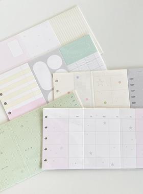 分装 萌力胶囊vol.6三折页便签M5A7韩系手帐奶盐可爱清新拼贴手帐