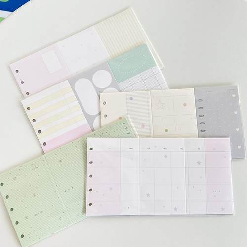 分装 萌力胶囊vol.6三折页便签M5A7韩系手帐奶盐可爱清新拼贴手帐
