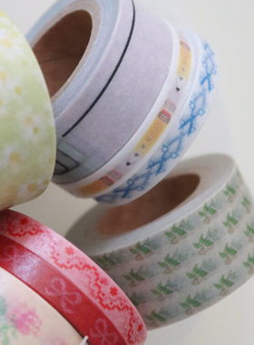 浮光分装 刺绣玫瑰组请重点关注 韩国malgrecela简约韩系手帐胶带