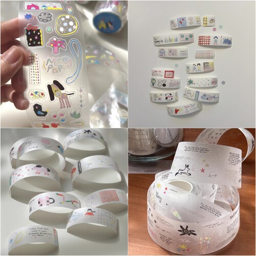 浮光分装黄哈哈HahaeR合集 星星关于我观星日记 盐系手绘手帐胶带