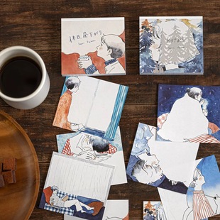 浮光分装 日本表现社 katachi 手绘水彩风手帐便签 一个人的时间