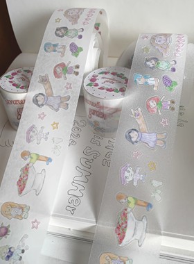 浮光分装 Nemosissy 草莓园 可爱小人带切膜装饰拼贴手帐