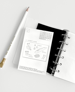 浮光分装 简约ins风韩系手帐便签本子 韩国oab