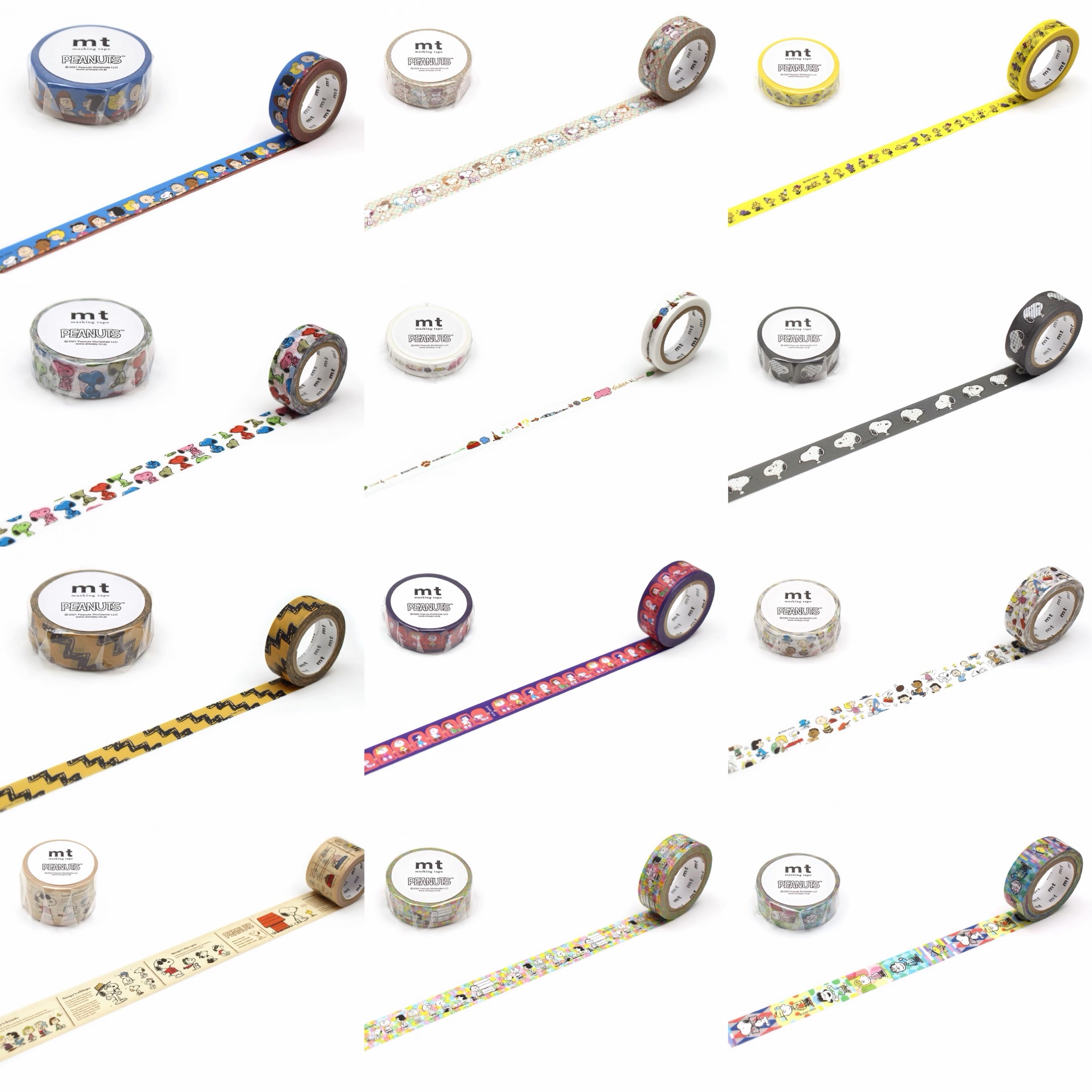 浮光分装 MT PEANUTS SNOOPY查理布朗角色图鉴伙伴手帐和纸胶带