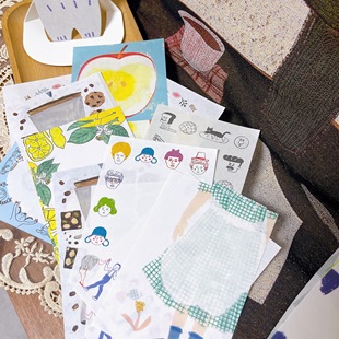 浮光分装 水缟手纸社混合装～松弛感叠加！日本手帐便签分装