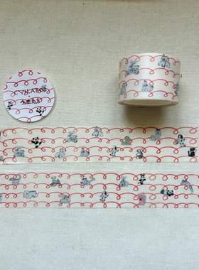 浮光分装 CYILABO X 鱼糕商店 线圈小动物 手帐胶带