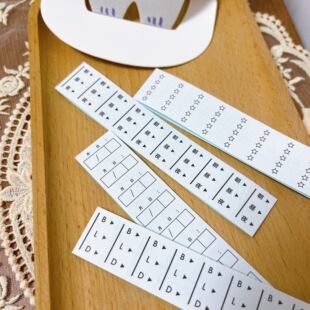 浮光分装 超实用标签贴第三弹！日本三光堂 月日早中午手帐标签贴