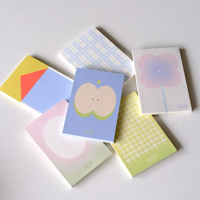 方兔挤简约色块拼接便签