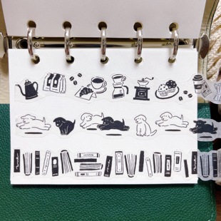 浮光分装 异形盐系动物植物书本奶油草莓手帐胶带 日本mindwave