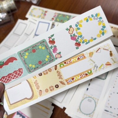 浮光分装 papier plaz 可书写便签贴 标题框 手帐素材