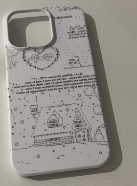 Another Hill原创雪人房子手机壳进口菲林磨砂材质半包噢！