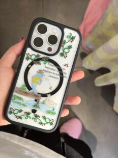 AnotherHillxGoldanna“夏日海豚2.0”黑边透明亚克力背板手机壳