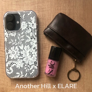 AnotherHillxELARE 复古白色蕾丝透明贝贝壳 原创法式