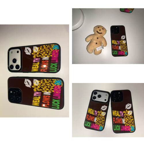 AnotherHill原创复古BACK TO 2010豹纹唇印字母磁吸神甲壳