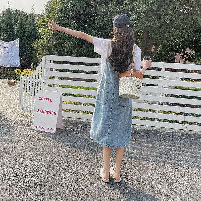 2023新款牛仔吊带牛仔裙2311-P105控158+配套白T有售,女装连衣裙,浙宝268（原浙宝222）