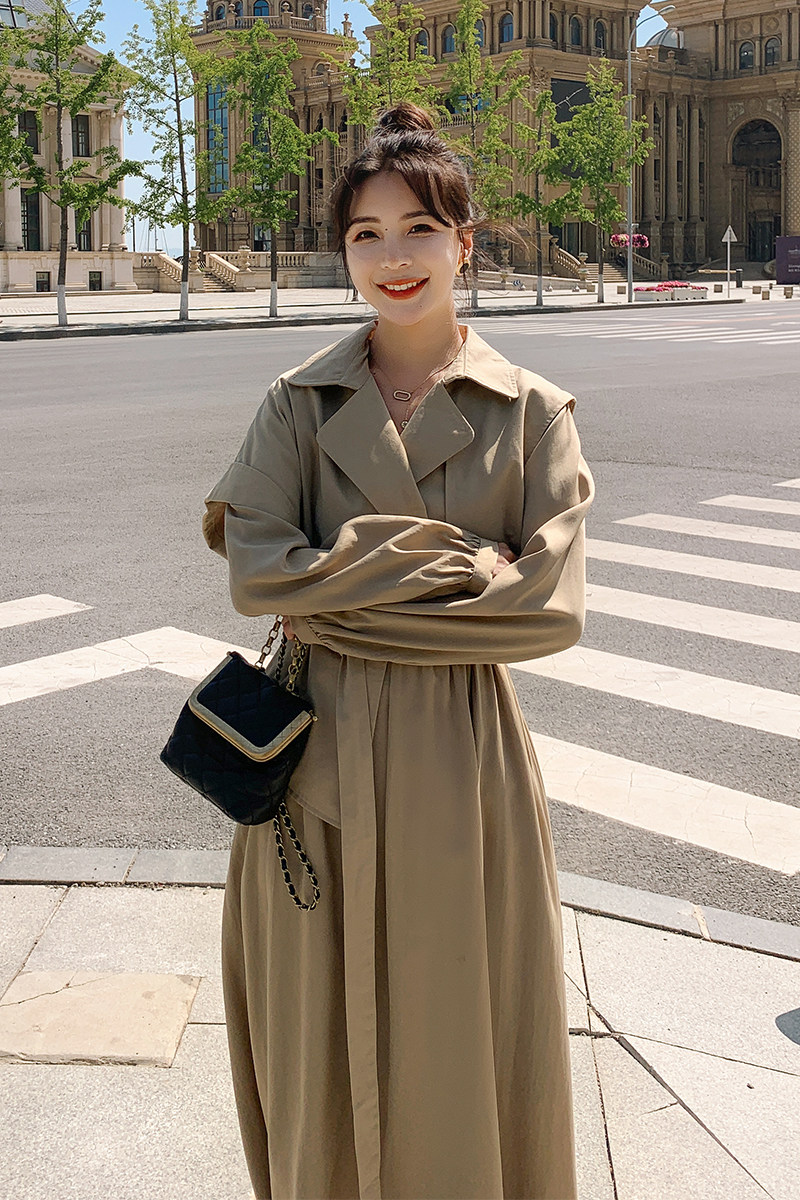 现货！2022新款风衣式连衣裙2166-P120控178+,女装连衣裙,浙宝268（原浙宝222）