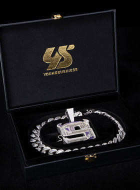 姜云升吊坠纯手工镶嵌莫桑珠宝