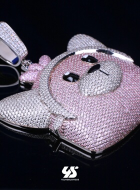 定制欣赏开版纯银卡通人物吊坠