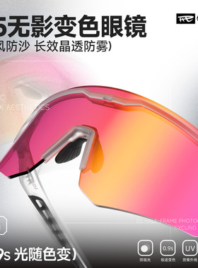 REV锐伍变色骑行眼镜运动跑步防风户外登山马拉松护目镜男女款E5