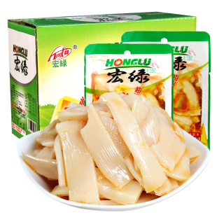 宏绿油焖脆笋70gX30包即食竹笋片春笋尖笋干开味下饭小菜酱菜咸菜