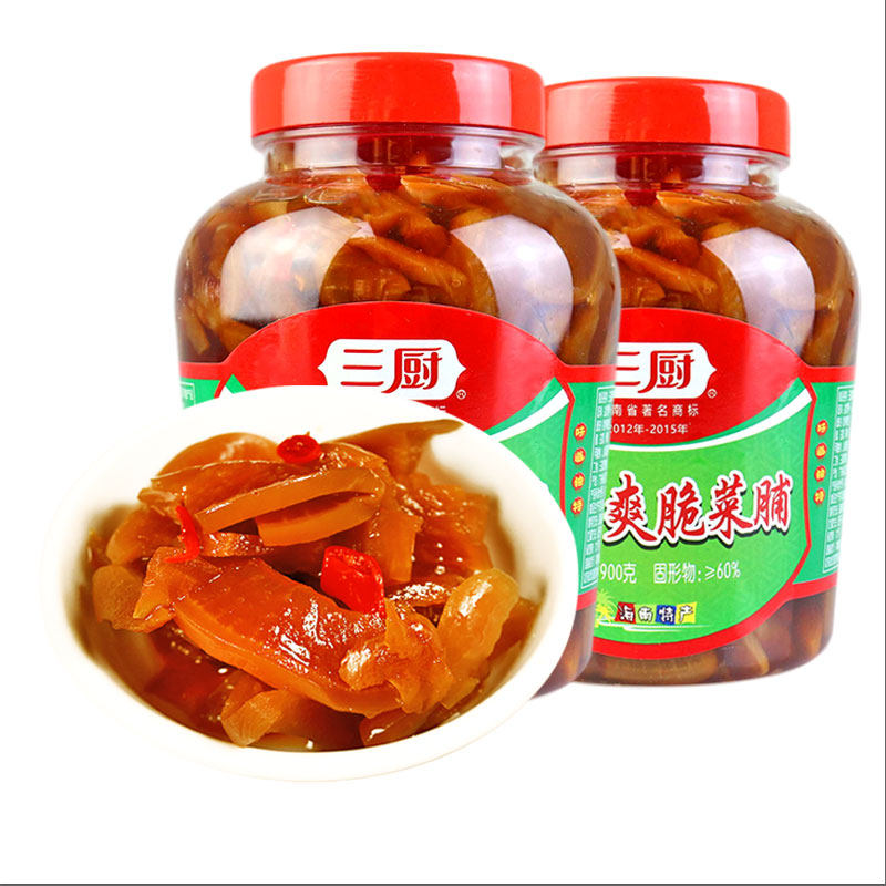 三厨萝卜干900g海南三亚特产三厨爽脆菜脯酱菜萝卜丁咸菜下饭菜