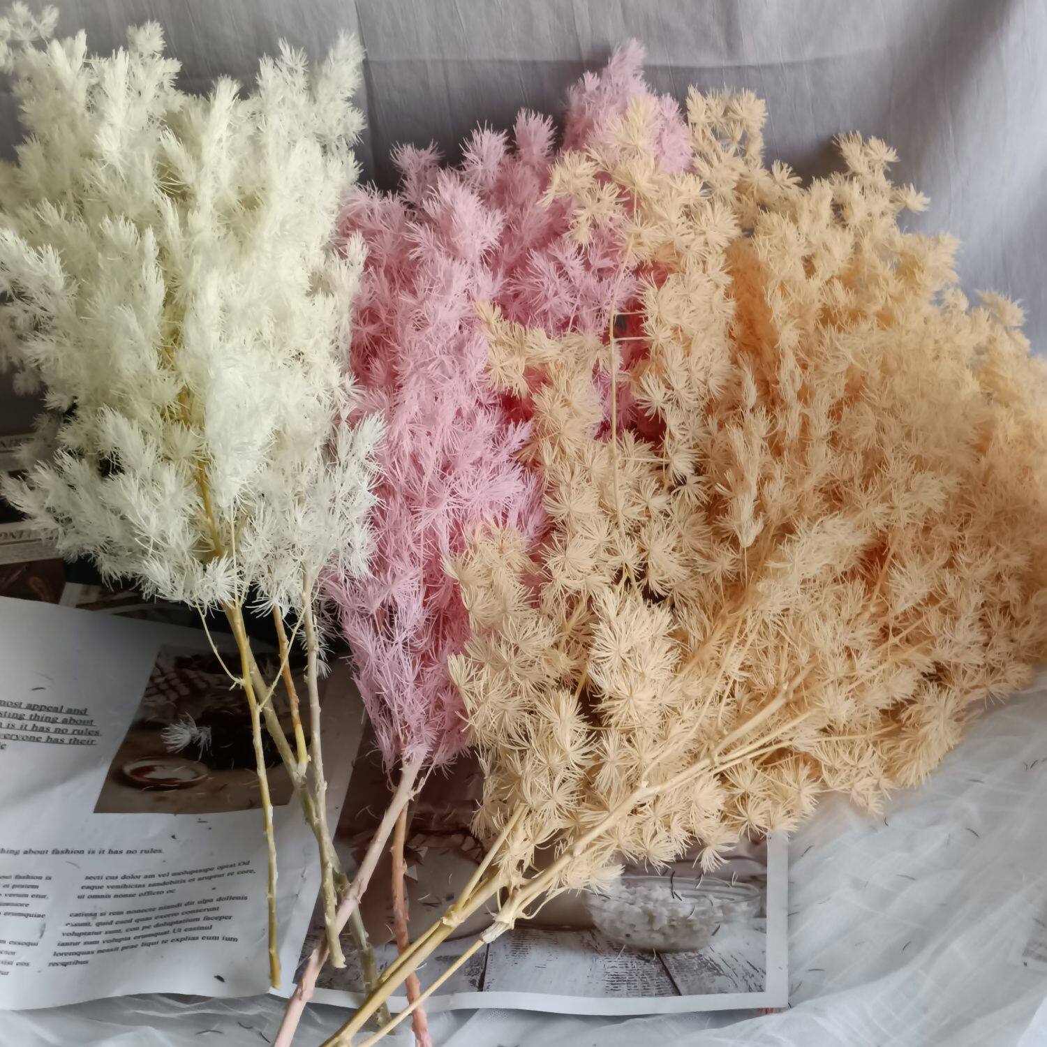蓬莱松永生花冻龄保鲜真花气质网红花材大束花束配材瓶插花装饰