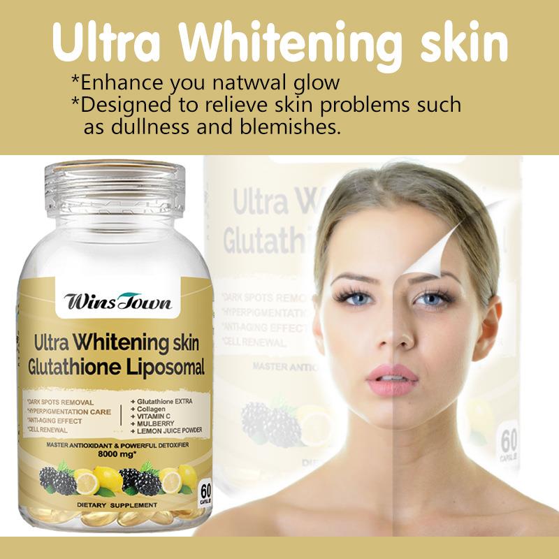 跨境电商 金色版软胶囊Ultra  whitening skin capsule 厂家样品