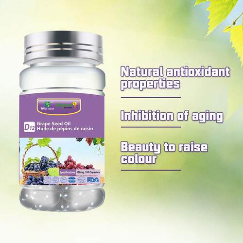 Grape Seed Oil Softgel 葡萄籽油软胶囊Inhibition of aging样品