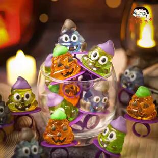 Halloween candy, pumpkin poop, ring candy 万圣节南瓜戒指糖