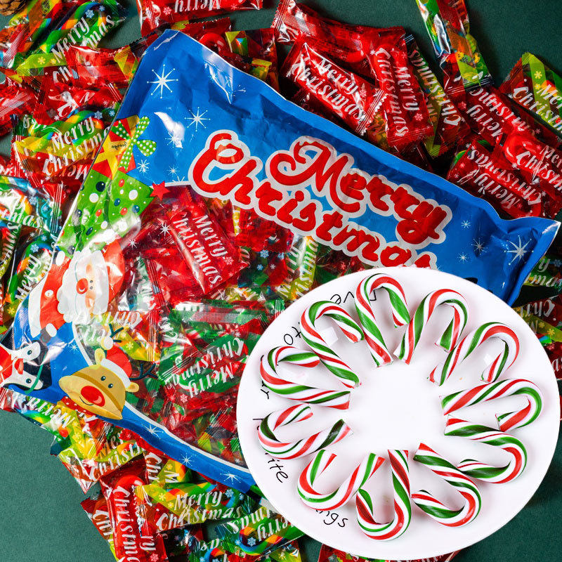 圣诞节拐杖糖混合口味 Christmas Cane Candy Mixed Flavor