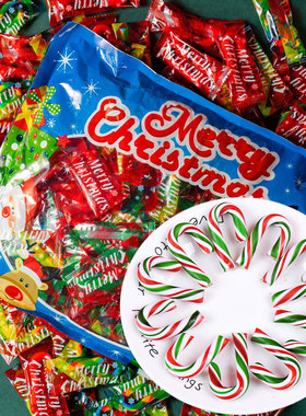 圣诞节拐杖糖混合口味 Christmas Cane Candy Mixed Flavor