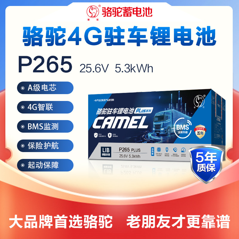 骆驼驻车空调磷酸铁锂电瓶25V