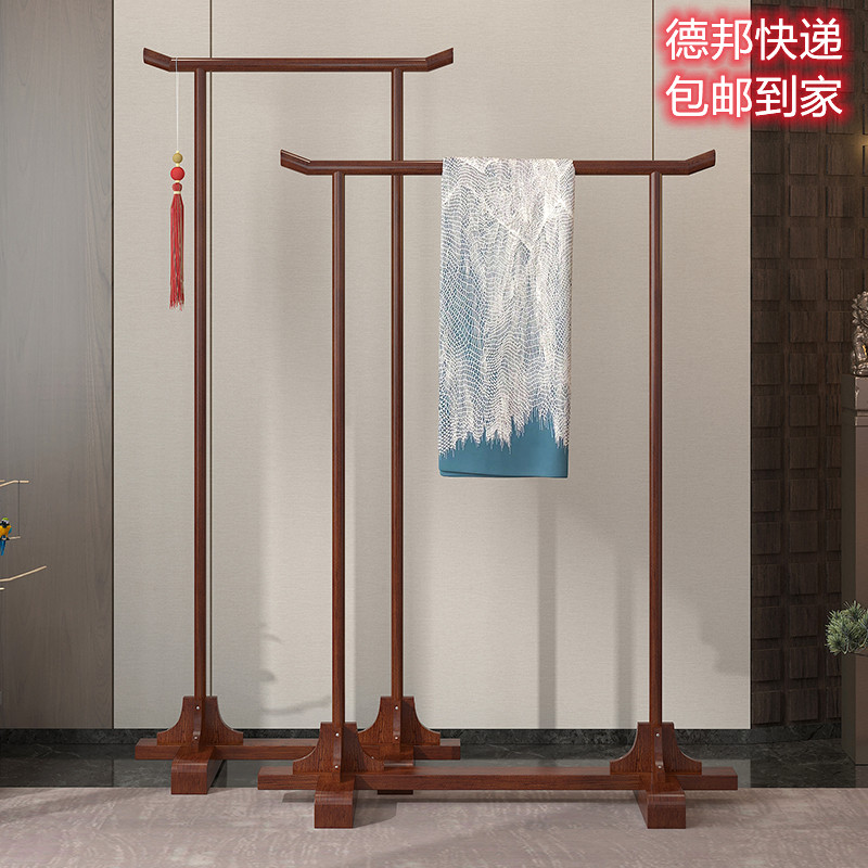 复古新中式风实木客栈民宿挂衣架