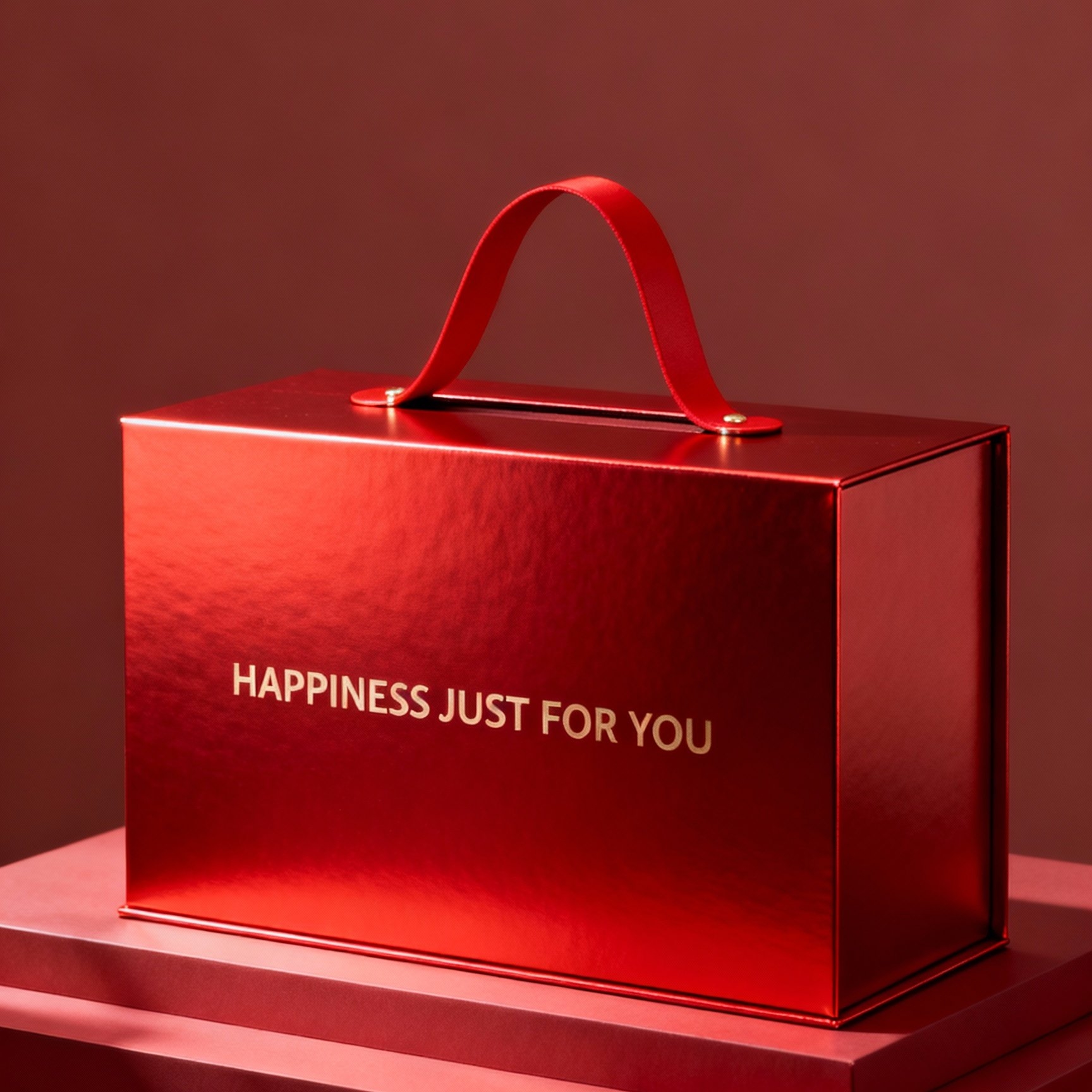 高档超大号手提礼品盒空盒可加印定制logo折叠礼品盒新年包装盒