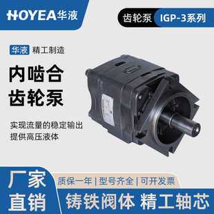 64液压油泵 宁波华液HOYEA内啮合齿轮泵液压伺服油泵IGP