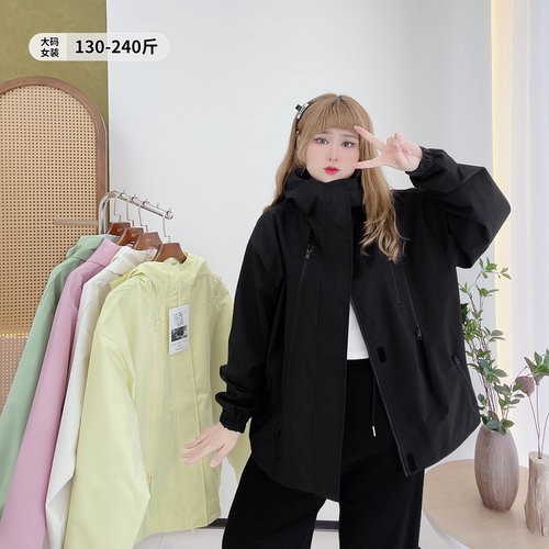 连帽外套宽松遮肉百搭时尚多色
