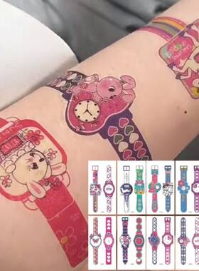 小红书同款手表纹身贴儿童可洗情侣高颜值贴纸纹身贴