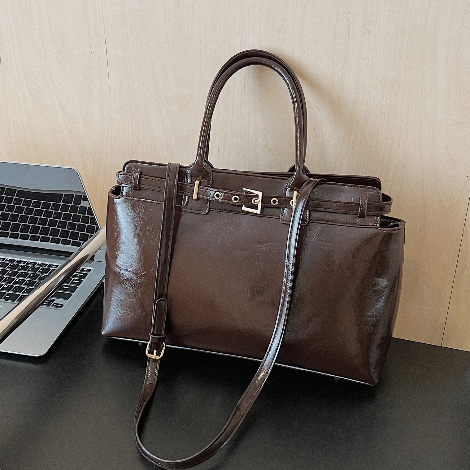 豹纹托特包女式2025新款潮