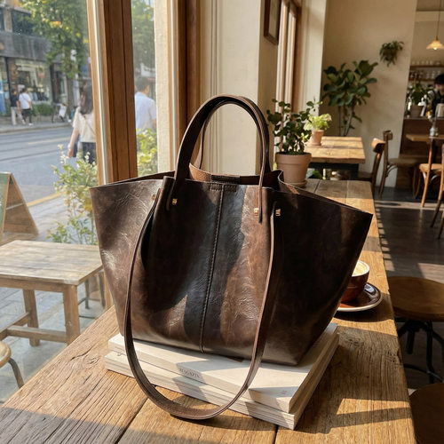 轻奢小众高级感手提菜篮子