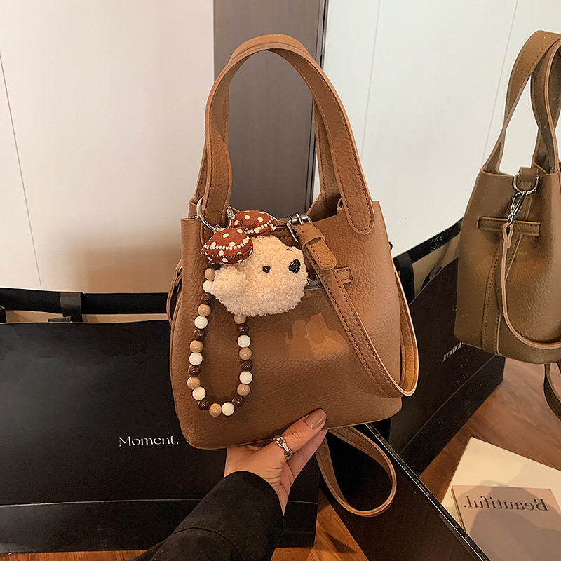 高级感复古子母小包包女式2026新款潮时尚百搭单肩手提斜挎水桶包,箱包皮具/热销女包/男包,单肩包,淘宝优惠券,粉丝福利购,淘宝优惠卷