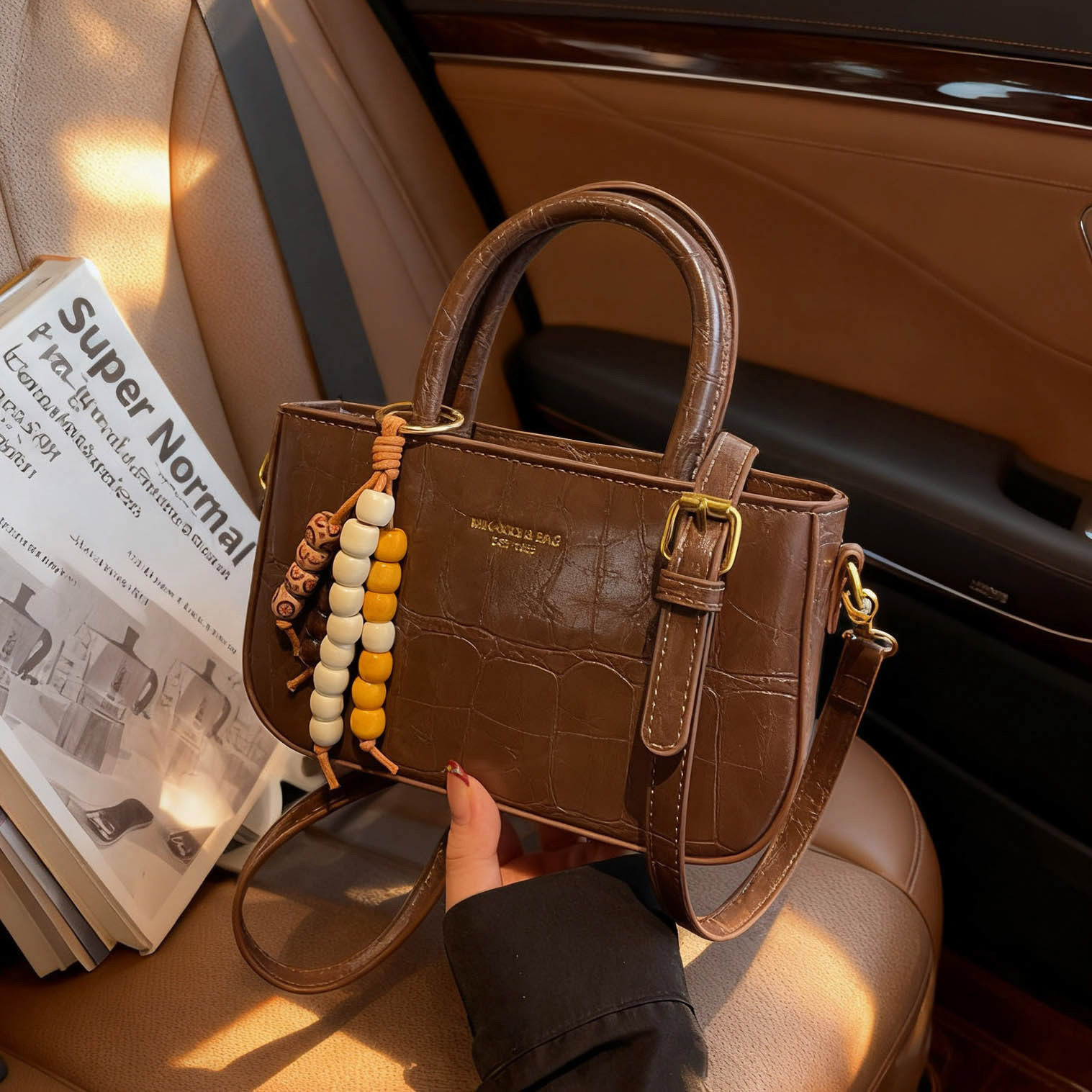 高级感手拎小方包女2025新