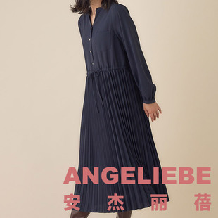 ANGELIEBE孕妇连衣裙日本进口孕妇春秋舒适宽松连衣裙春装 时尚