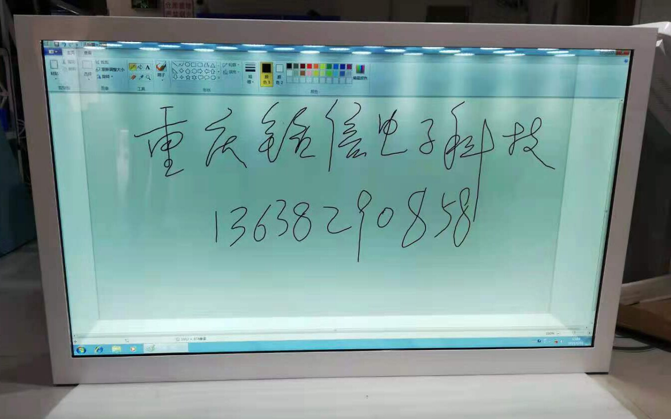 32/43/65/75/寸全息透明屏展柜透明液晶触摸一体机互动拼接展示柜