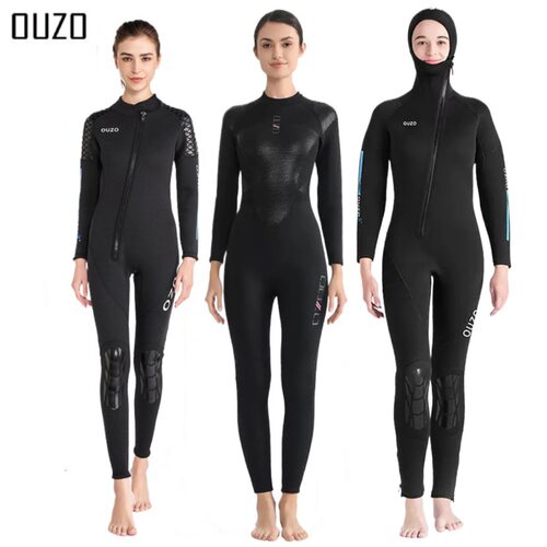 OUZO潜水服女加绒防晒保暖防寒