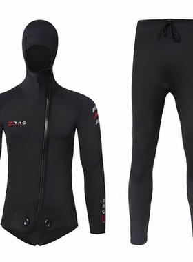 OUZO潜水衣潜水服保暖防寒连帽